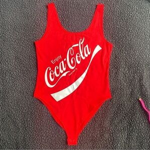 Coca Cola Red and White Bodysuit Classic Design